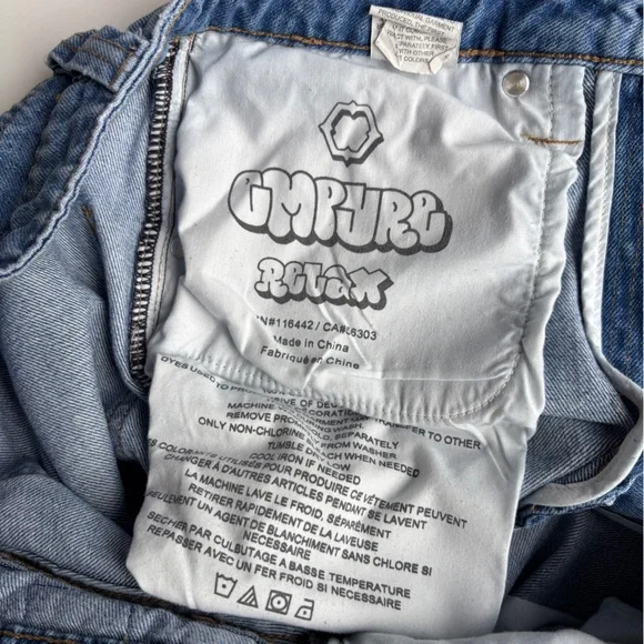 Empyre Relax Fit Baggy Blue Denim Jeans y2k GenZ size 28 women’s 6 - Picture 8 of 8